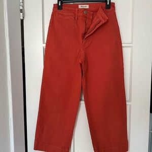 MADEWELL Slim Emmett Wide Leg Crop
